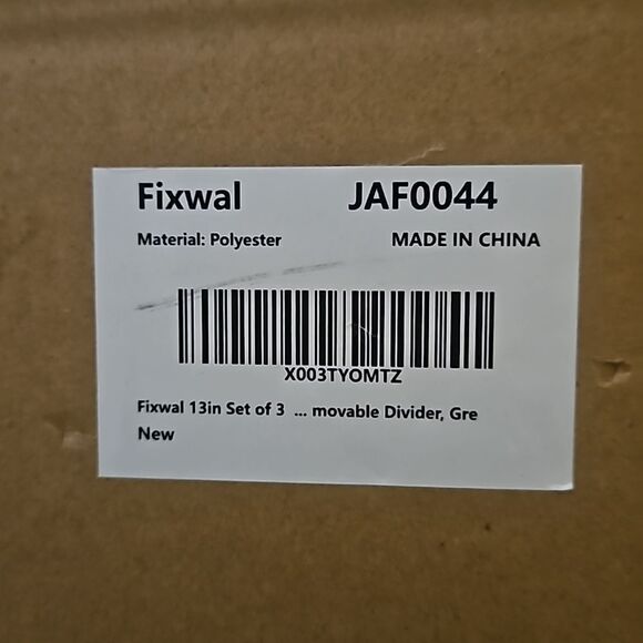 Fixwaln13in set 3 movable  Divide New - Picture 5 of 5